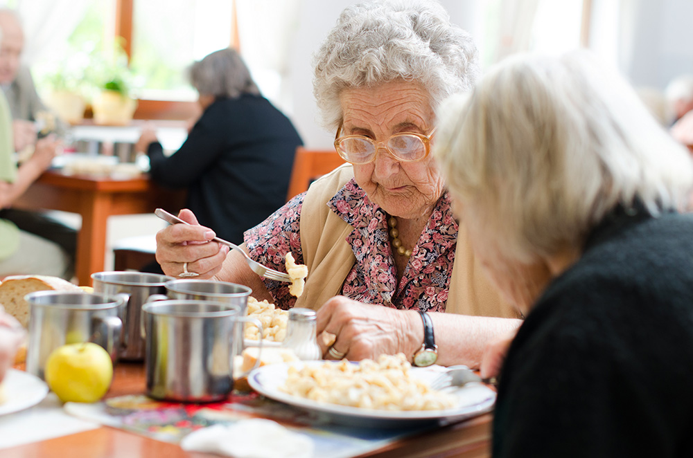 Mealtime at Knowle Court Care Home in Huddersfield